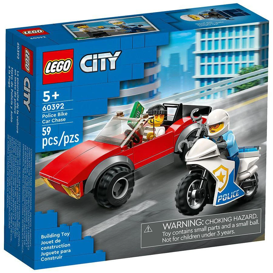 商品Lego City|Police Bike Car Chase 60392,价格¥74,第5张图片详细描述