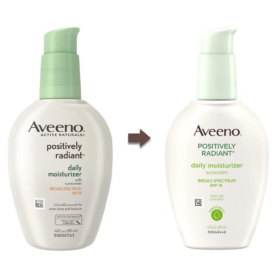 商品Aveeno|Positively Radiant Daily Face Moisturizer SPF 15 SPF 15,价格¥181,第2张图片详细描述