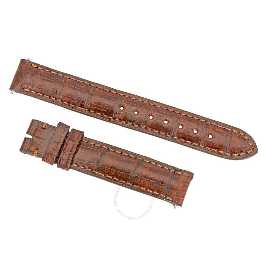 商品Hadley Roma|14 MM Matte Brown Crocodile Leather Strap,价格¥186,第1张图片