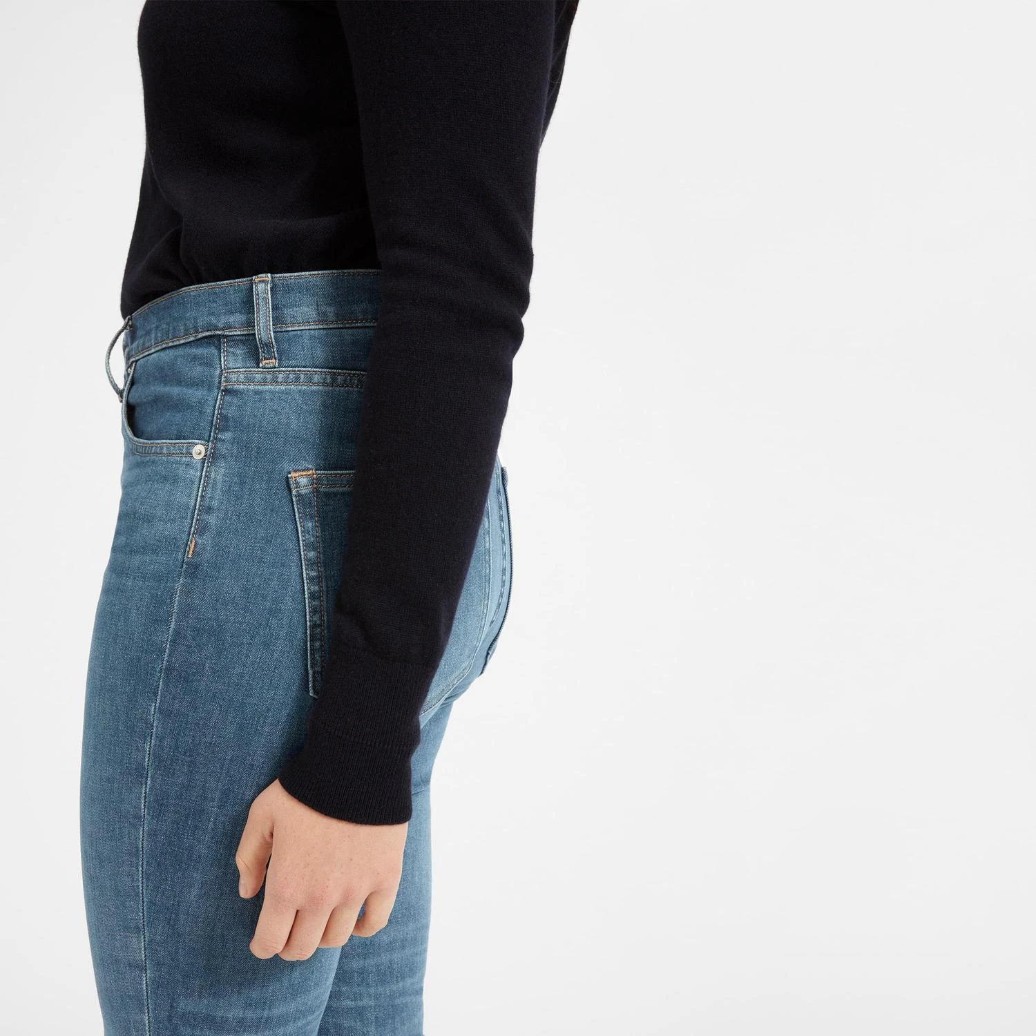 商品Everlane|高腰贴身牛仔裤,价格¥356,第4张图片详细描述