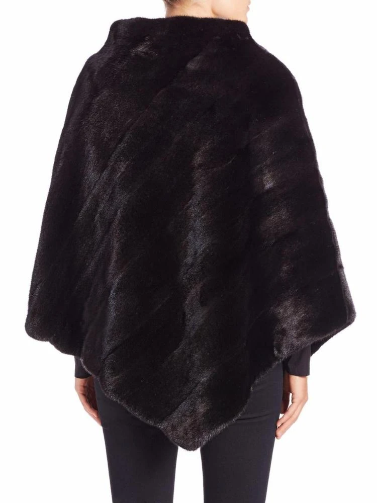 商品Zandra Rhodes|Asymmetrical Mink Poncho,价格¥33700,第2张图片详细描述