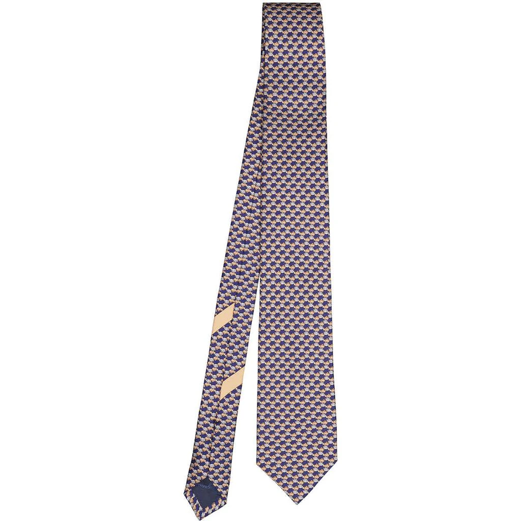 商品Salvatore Ferragamo|Salvatore Ferragamo Mens Fish Print Silk Tie,价格¥887,第1张图片