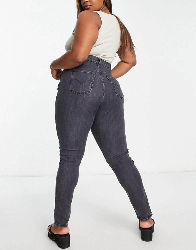 商品Levi's|Levi's Plus high rise skinny jeans in black,价格¥397,第2张图片详细描述