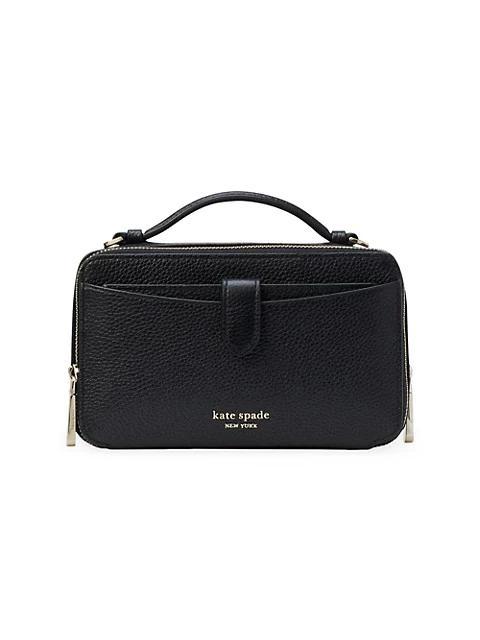 商品Kate Spade|Hudson Pebbled Leather Double Zip Crossbody Bag,价格¥726-¥1671,第1张图片