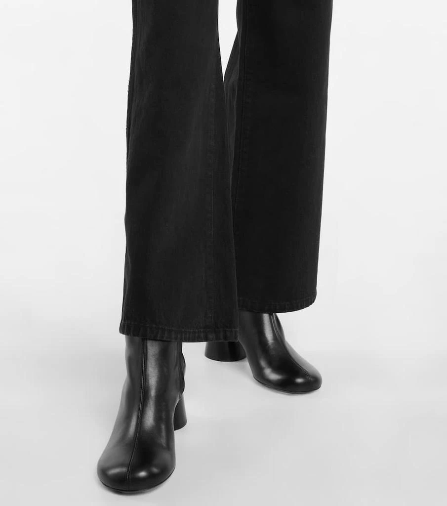 商品Khaite|Admiral leather ankle boots,价格¥5474,第4张图片详细描述
