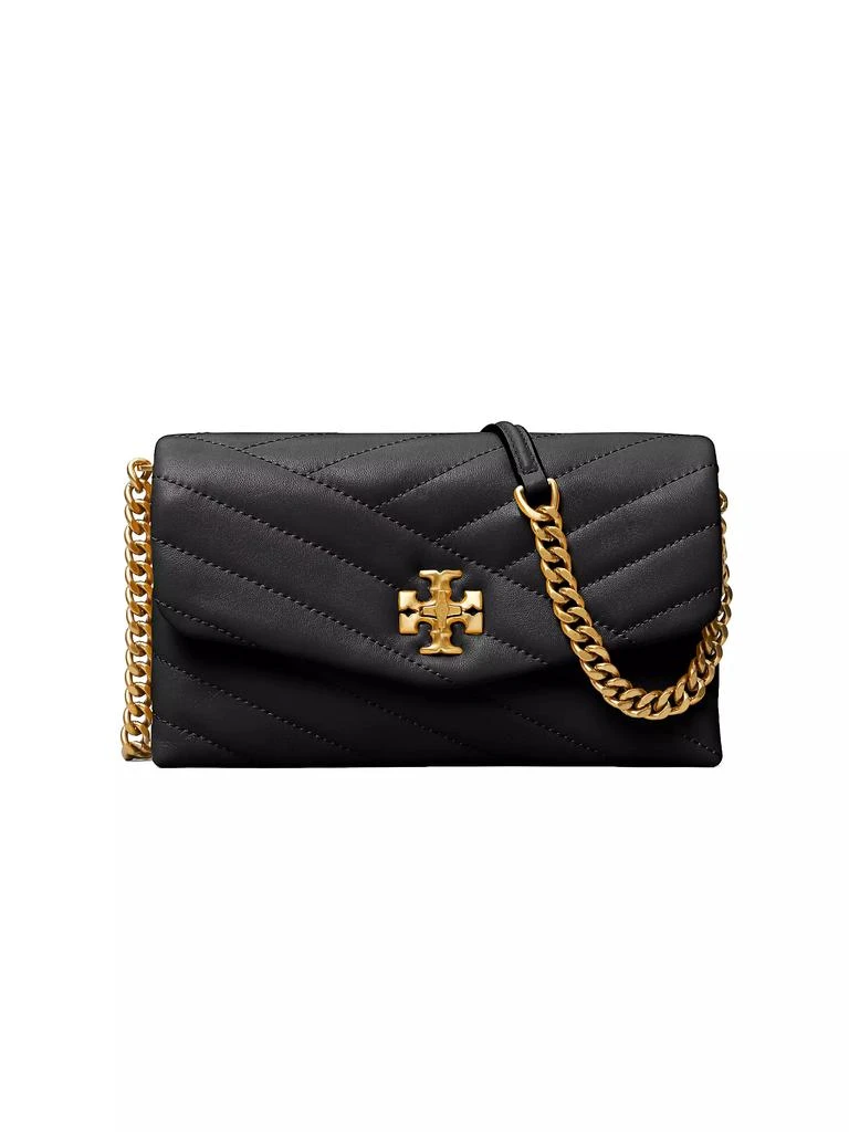 商品Tory Burch|Kira Chevron Leather Wallet-On-Chain,价格¥3026,第1张图片