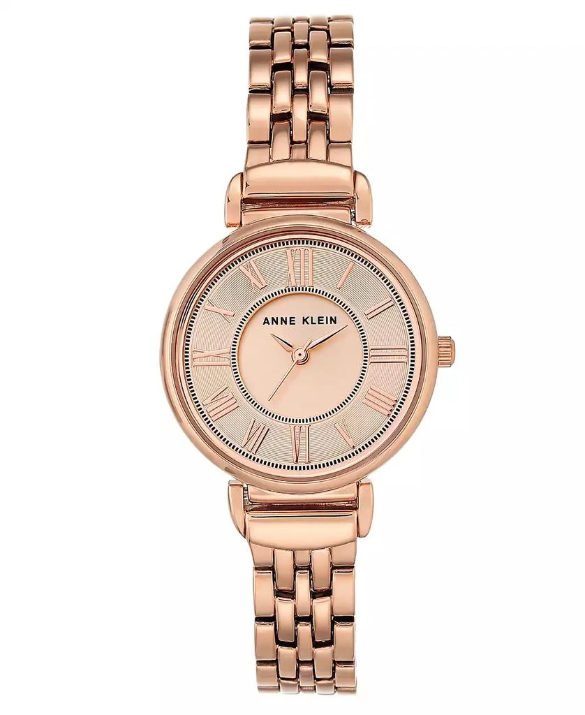 商品Anne Klein|Women's Rose Gold-Tone Bracelet Watch 30mm,价格¥497,第1张图片