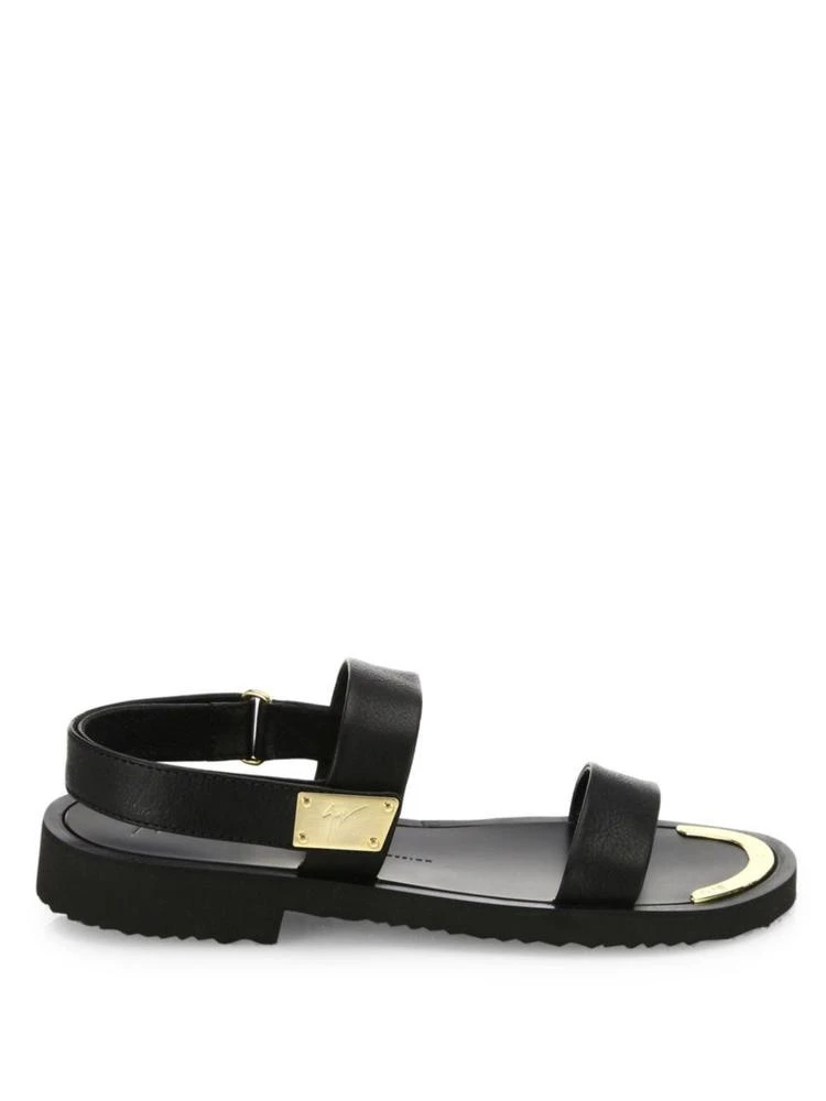 商品Giuseppe Zanotti|Leather Double-Strap Slingback Sandals,价格¥3802,第5张图片详细描述