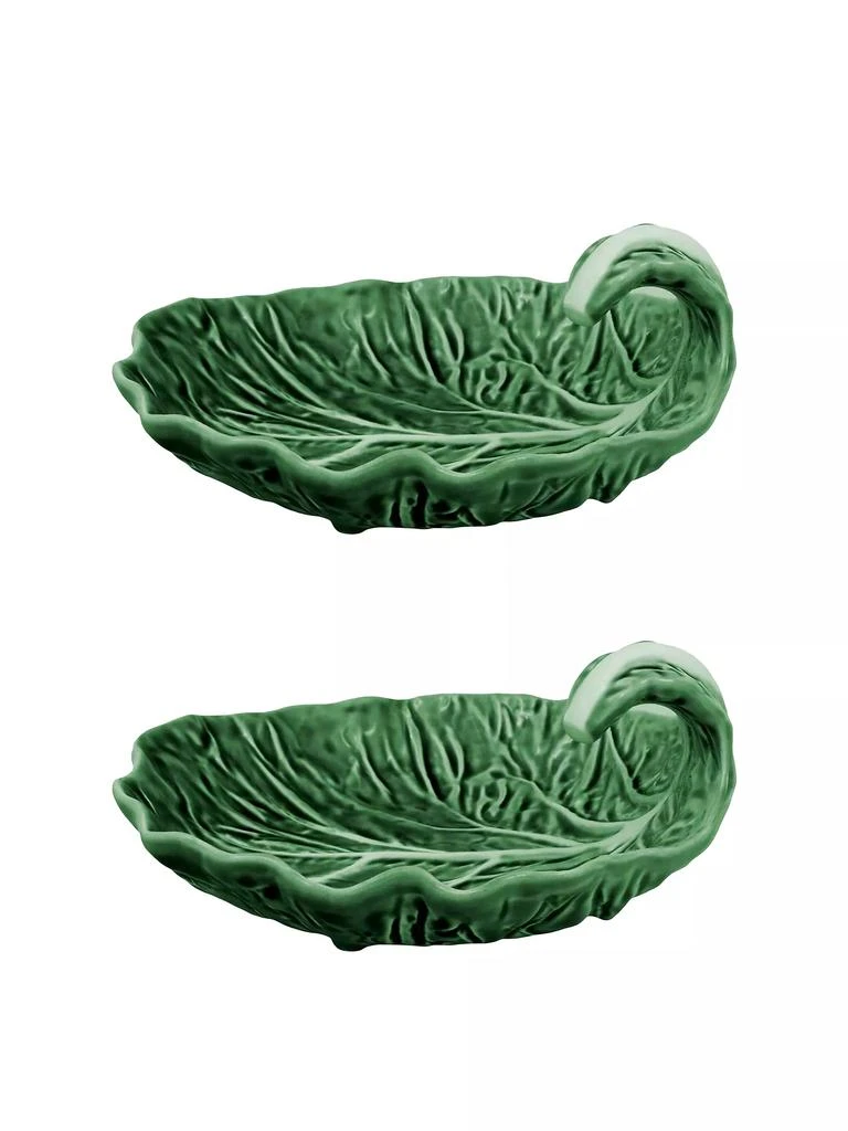 商品Bordallo Pinheiro|Cabbage 2-Piece Leaf With Curvature Set,价格¥970,第1张图片