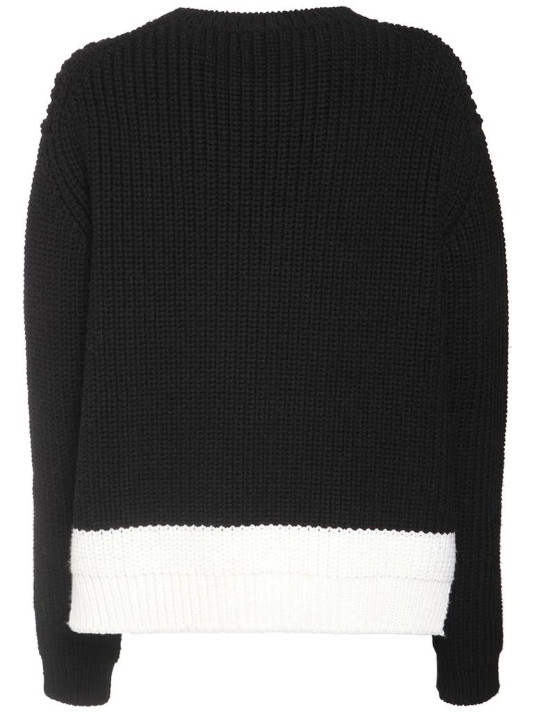 商品ROCHAS|Rib Knit Wool Sweater W/ Logo Detail,价格¥3247,第4张图片详细描述