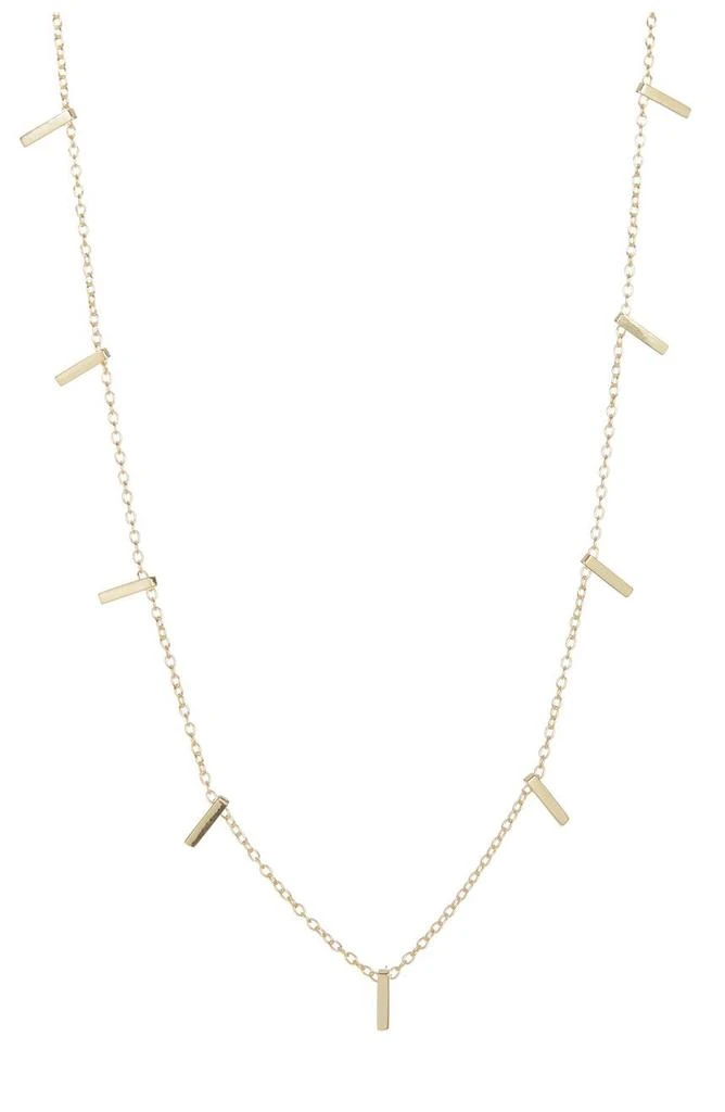 商品ADORNIA|14K Gold Plated Bar Necklace,价格¥150,第1张图片