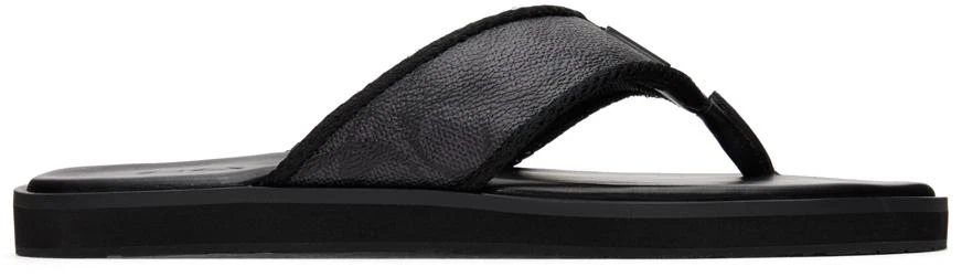 商品Coach|Black Signature Flip Flops,价格¥417,第1张图片