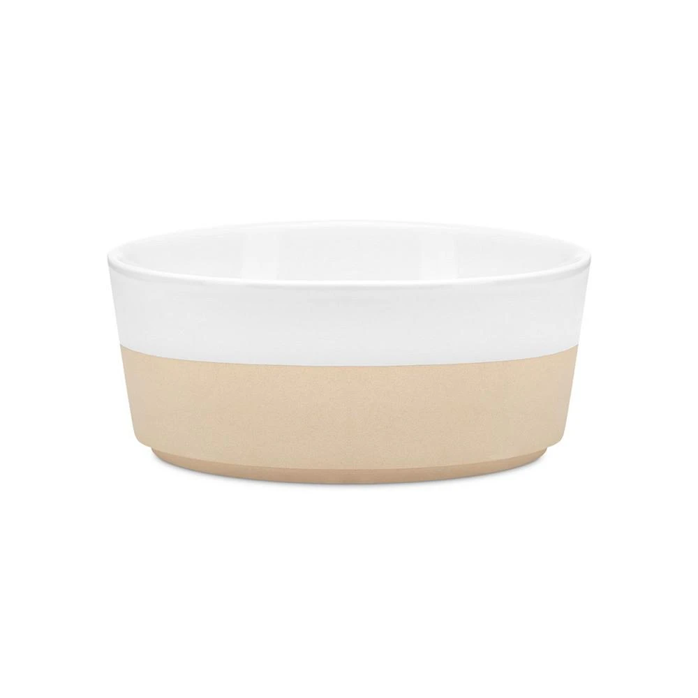 商品Waggo|Dog Textured Dipper Ceramic Bowl - White -,价格¥179,第1张图片