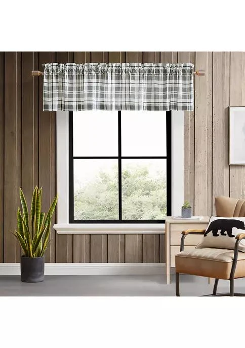 商品Eddie Bauer|Bauer Fall Creek Plaid Pole Top Window Valance,价格¥141,第4张图片详细描述