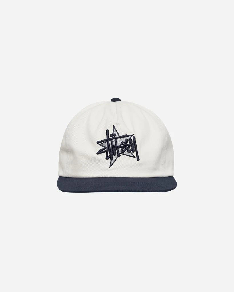 商品STUSSY|Basic Star Strapback Cap White,价格¥393,第2张图片详细描述