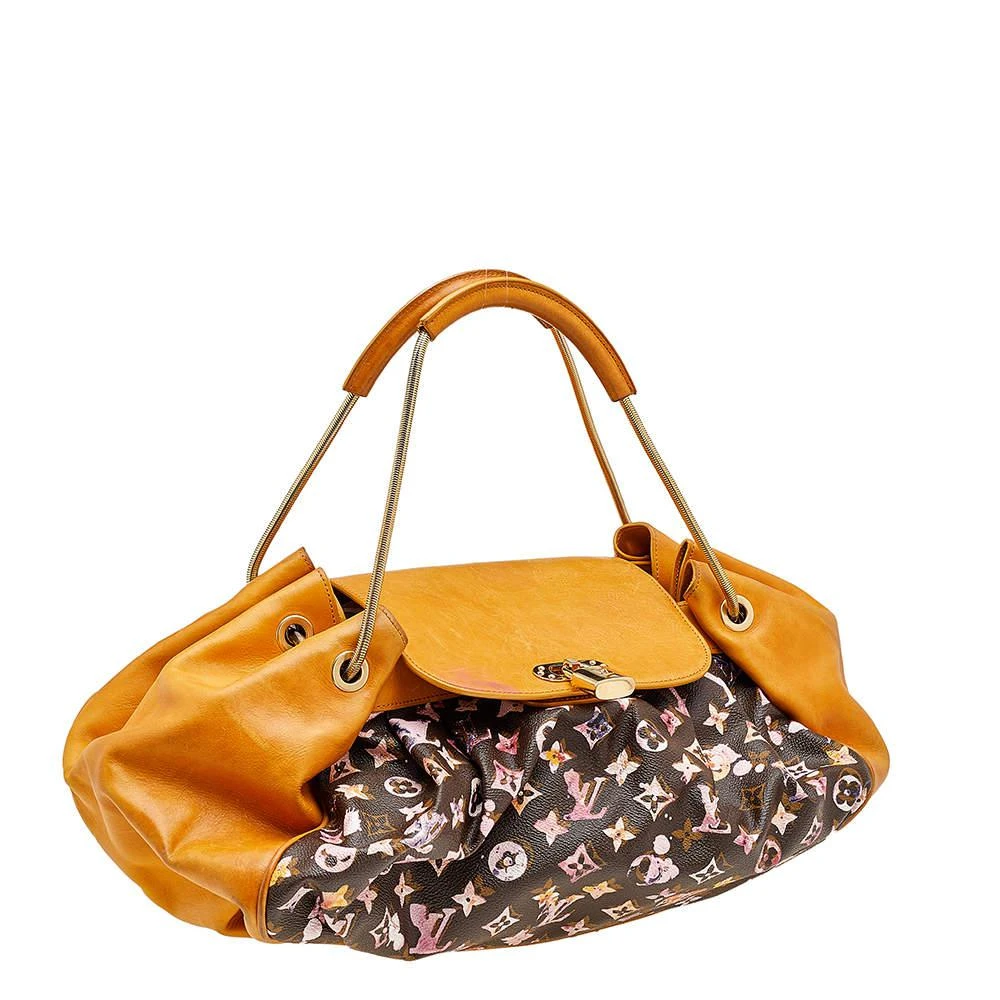 商品[二手商品] Louis Vuitton|Louis Vuitton Richard Prince Monogram Limited Edition Watercolor Aquarelle Jamais Bag,价格¥8601,第3张图片详细描述