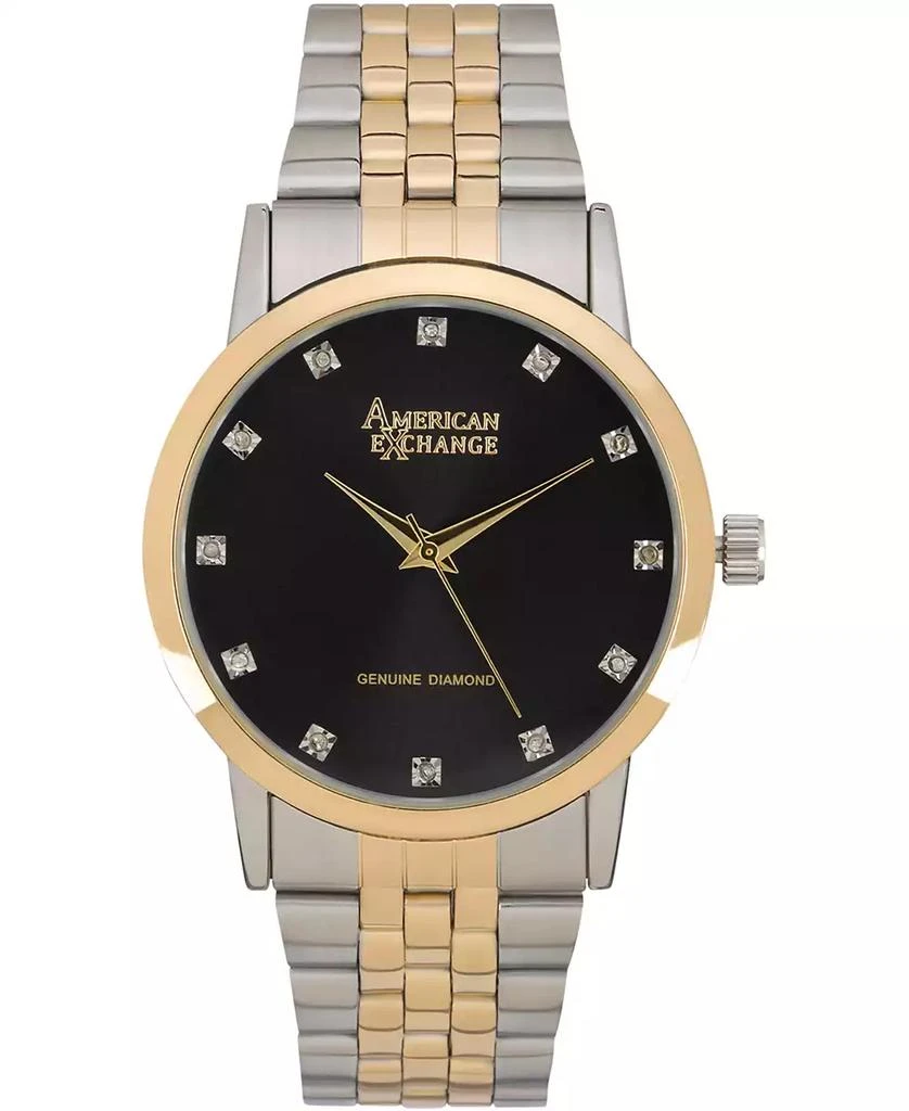 商品American Exchange|Men's Genuine Diamond Collection Bracelet Watch, 40mm,价格¥493,第1张图片