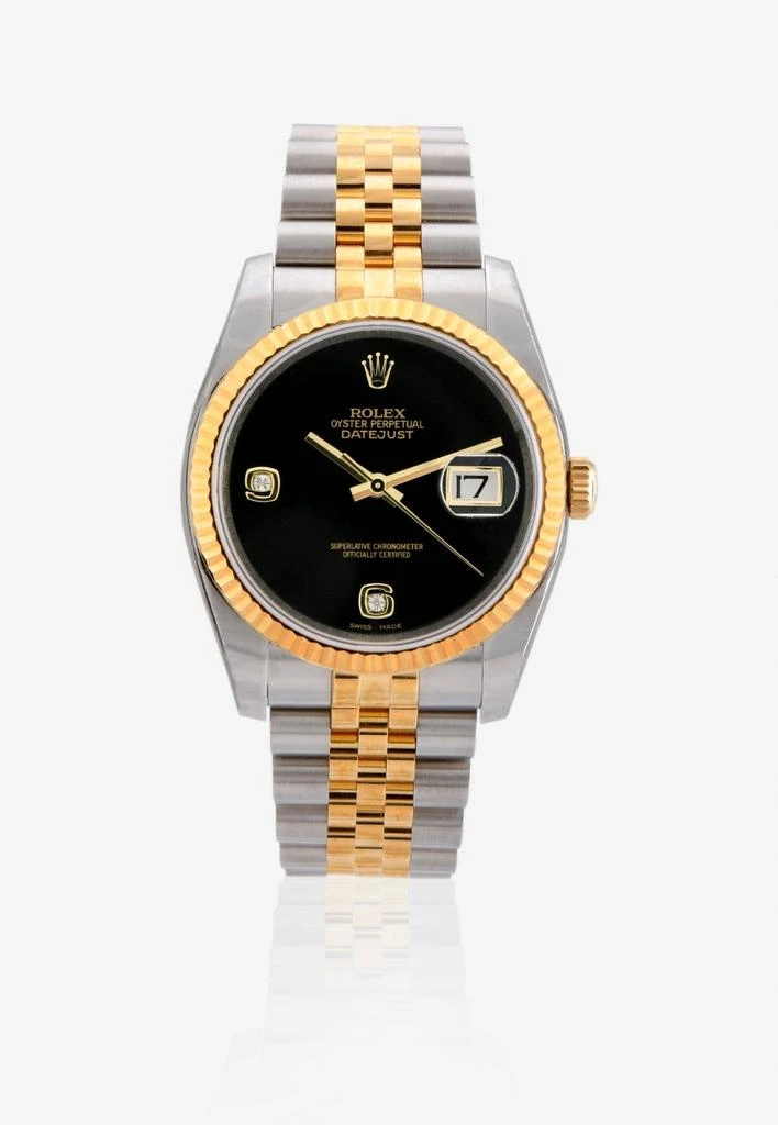 商品Rolex|Oyster Perpetual Datejust Bi-Color with Gold and Diamonds,价格¥111459,第1张图片