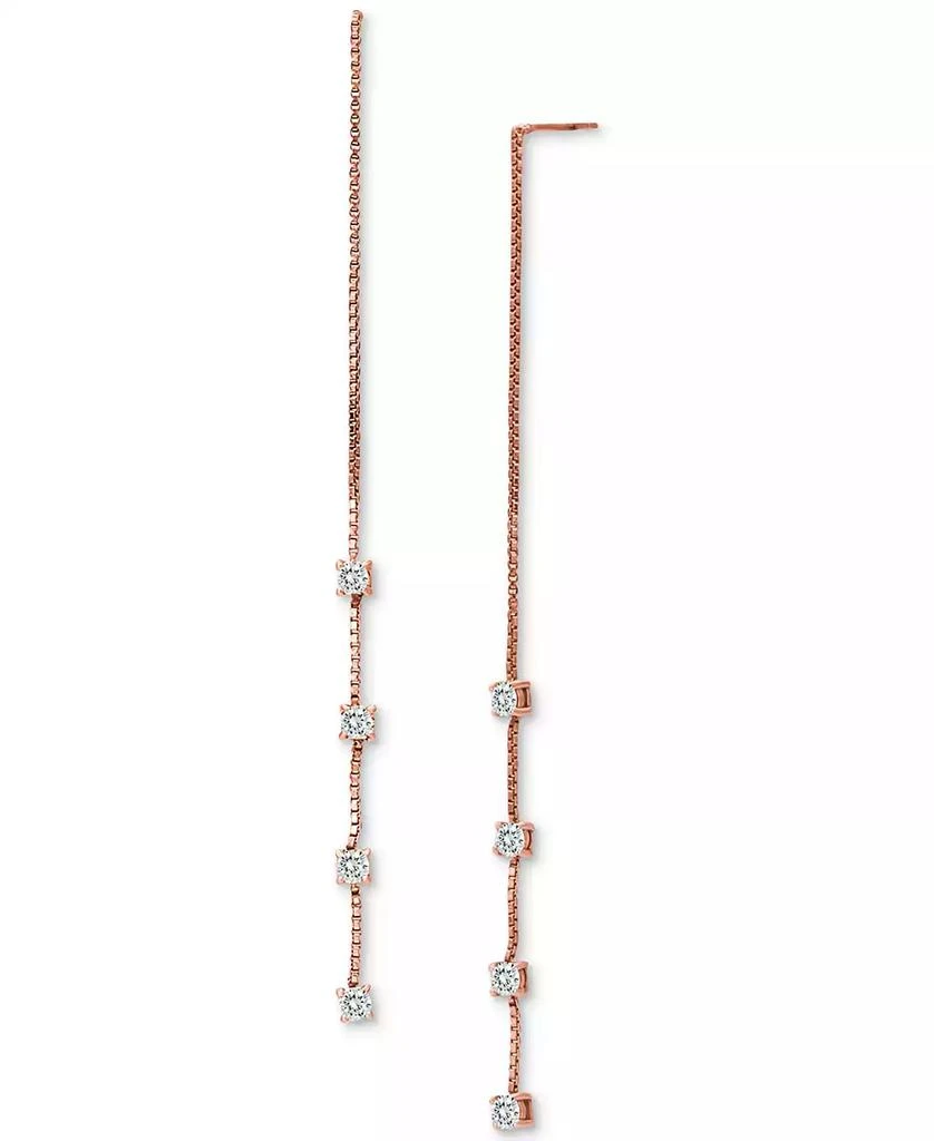 商品Giani Bernini|Cubic Zirconia Threader Earrings, Created for Macy's,价格¥171,第4张图片详细描述