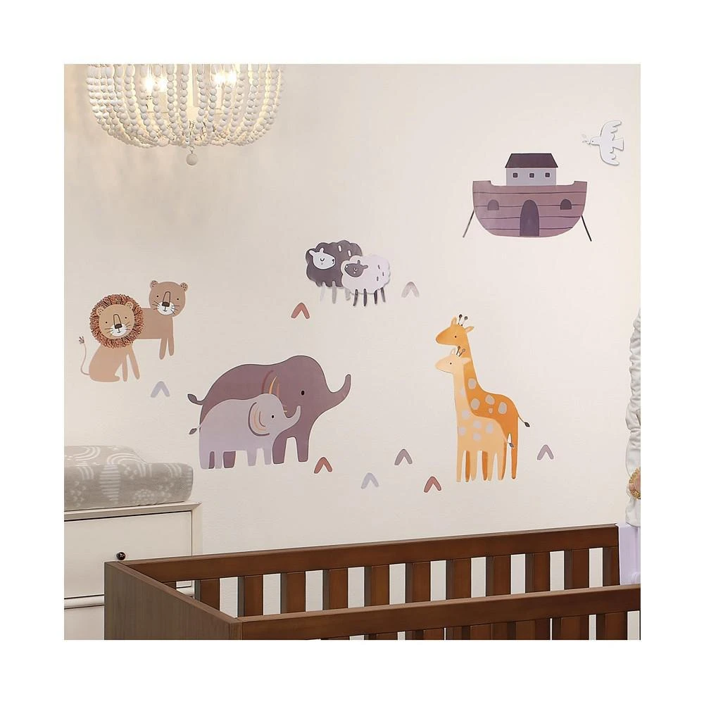 商品Lambs & Ivy|Baby Noah Ark/Boat with Pairs of Animals Wall Decals/Stickers,价格¥172,第2张图片详细描述