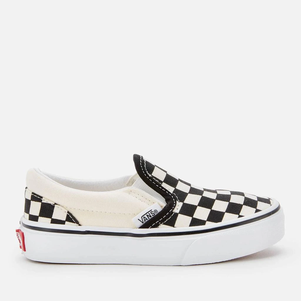 商品Vans|VANS KIDS' CLASSIC SLIP-ON CHECKERBOARD TRAINERS - BLACK/WHITE,价格¥342,第1张图片