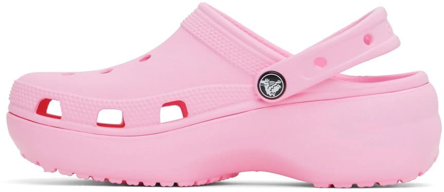 商品Crocs|Pink Classic Platform Clogs,价格¥467,第3张图片详细描述