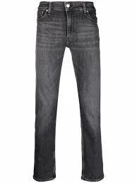 商品Calvin Klein|Calvin Klein Modern Slim Denim Washed Black,价格¥1199,第1张图片