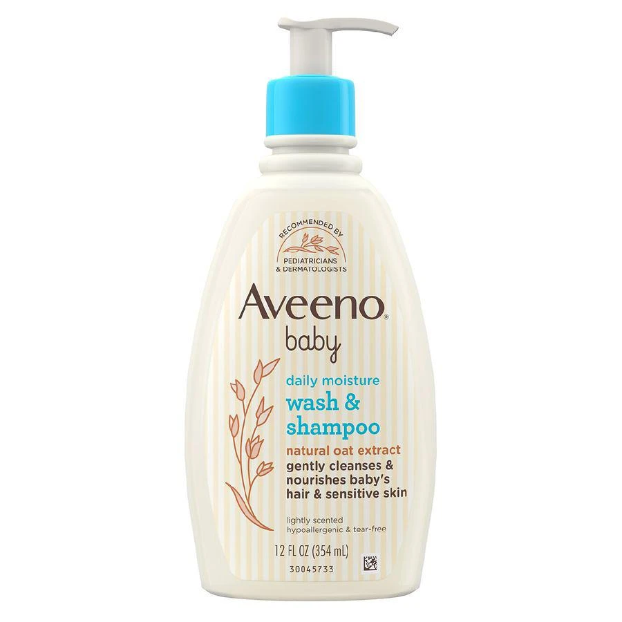 商品Aveeno|Wash & Shampoo, Oat Extract Light and Fresh,价格¥68,第1张图片