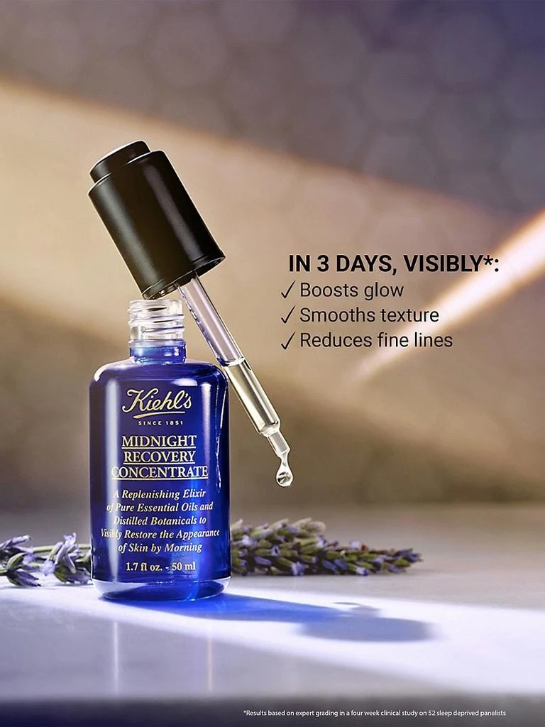 商品Kiehl's|Midnight Recovery Face Oil,价格¥417,第3张图片详细描述