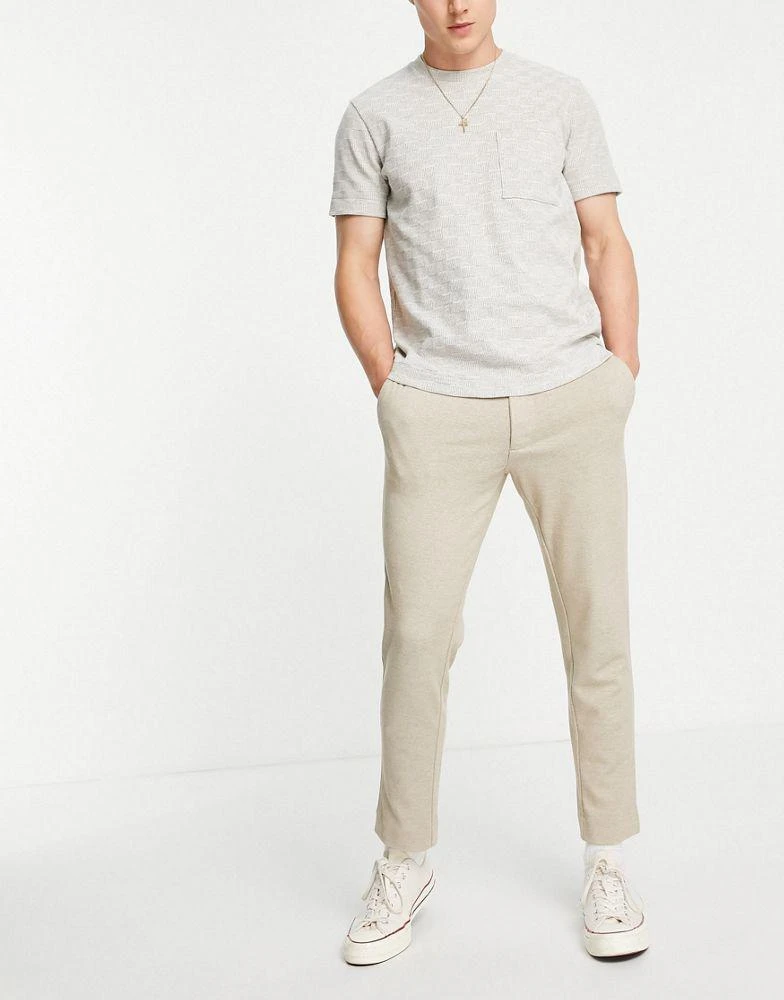商品New Look|New Look co-ord trousers in oatmeal,价格¥120,第1张图片