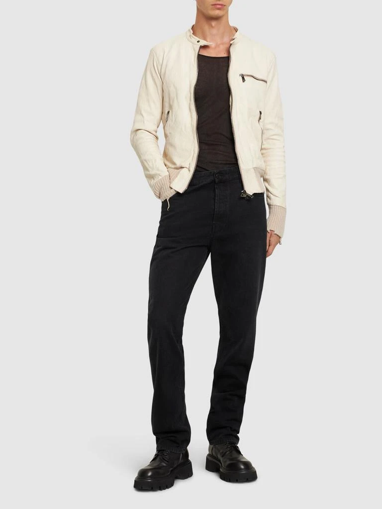 商品GIORGIO BRATO|Leather Bomber Jacket,价格¥3210,第1张图片详细描述