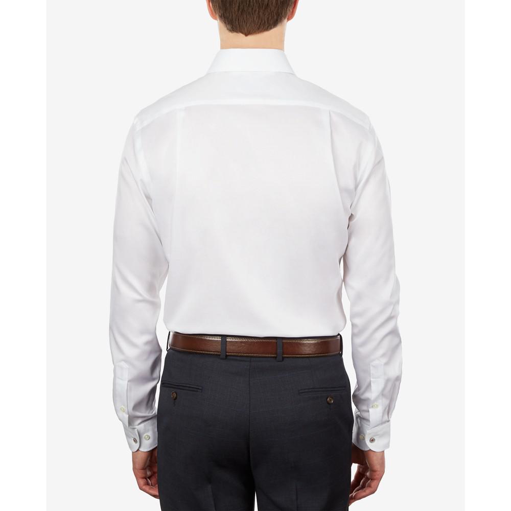 Men's Supima Cotton Slim Fit Non-Iron Performance Stretch Dress Shirt商品第2张图片规格展示