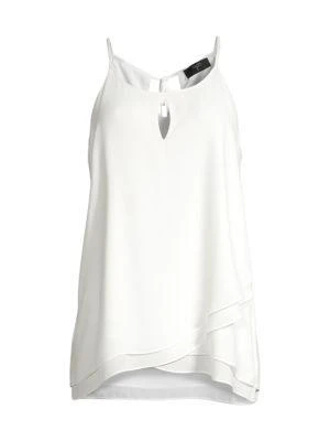 商品Tahari|Layered Keyhole Top,价格¥159,第3张图片详细描述