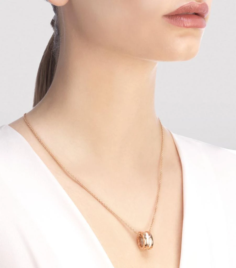 商品BVLGARI|Rose Gold And Ceramic B.Zero1 Design Legend Necklace,价格¥38400,第2张图片详细描述