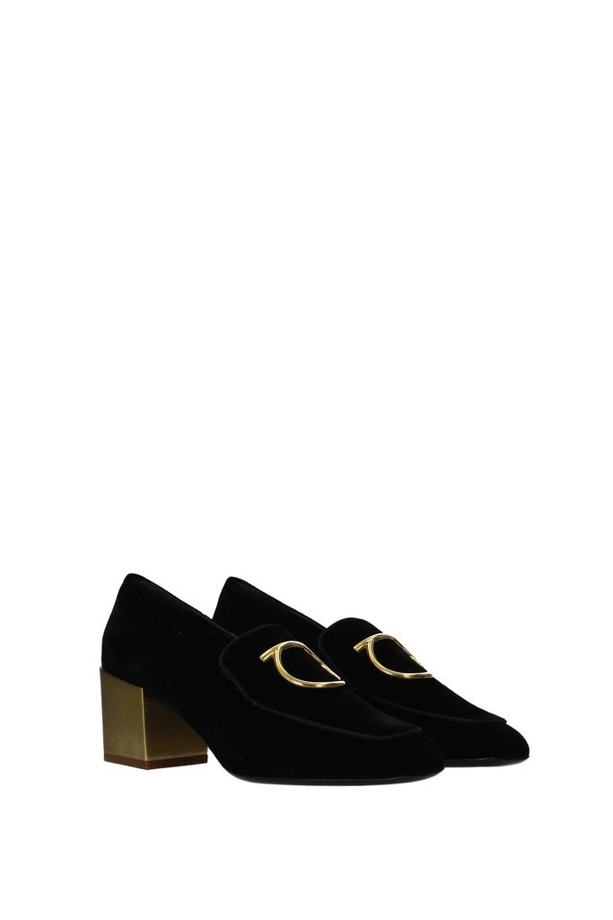 商品Salvatore Ferragamo|Pumps Velvet Black,价格¥2108,第2张图片详细描述