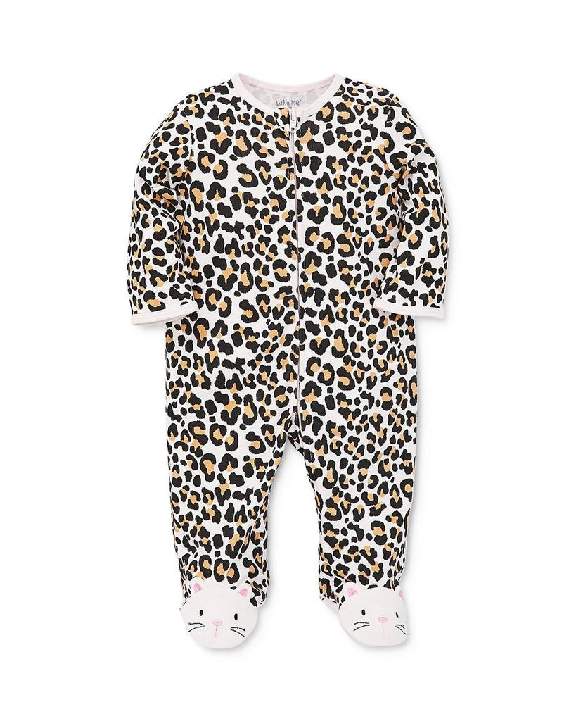 商品Little Me|Girls' Leopard Print Footie - Baby,价格¥110,第1张图片
