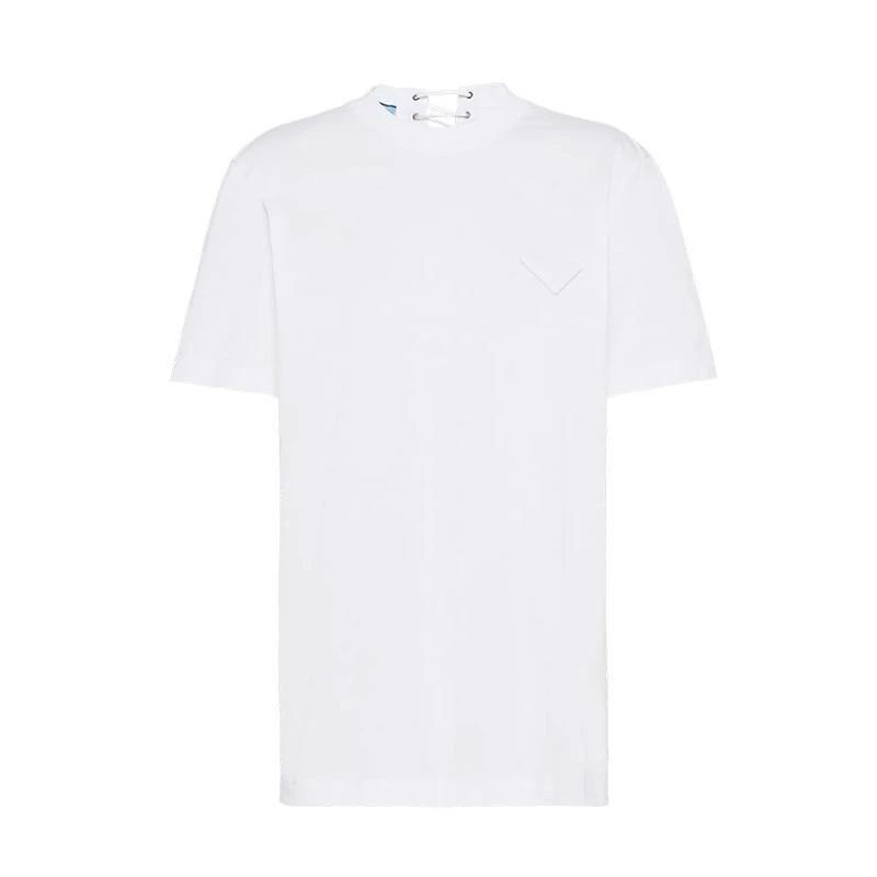 商品Prada|【预售3-7天】普拉达  女士白色平纹针织棉质短袖T恤3593A_ILK_F0009_S_221,价格¥6765,第1张图片