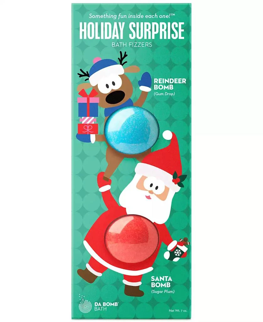 商品Da Bomb|2-Pc. Holiday Surprise Santa & Reindeer Bath Bombs Set,价格¥75,第1张图片