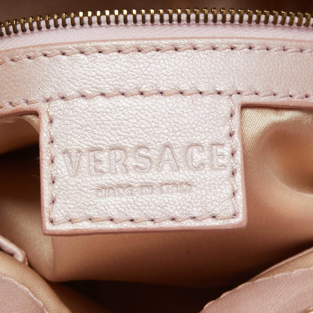 Versace Pink Fabric Mirror Frame Chain Shoulder Bag 商品