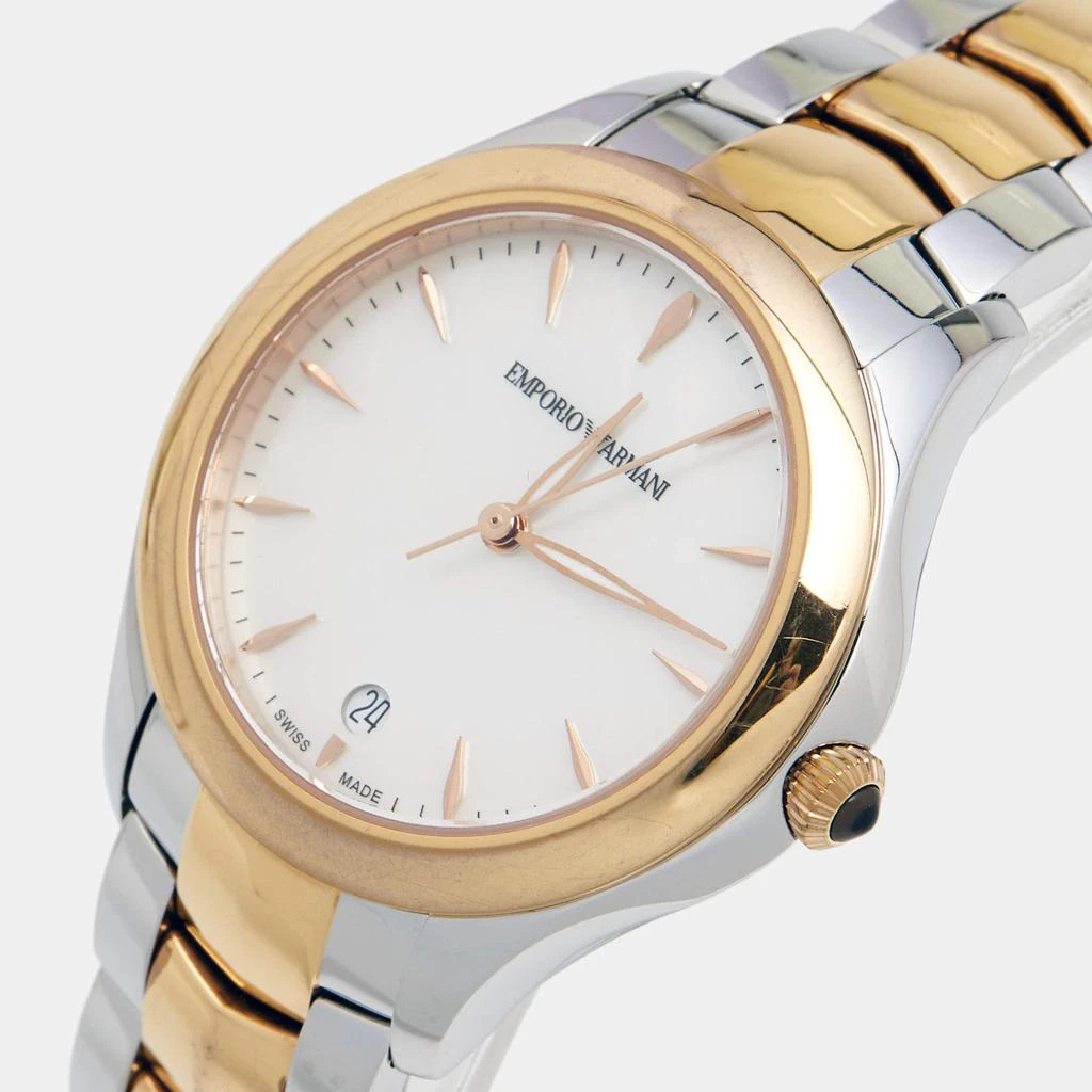 商品[二手商品] Emporio Armani|Emporio Armani Mother of Pearl Two Tone Stainless Steel Esedra ARS8503 Women's Wristwatch 35 mm,价格¥1010,第2张图片详细描述