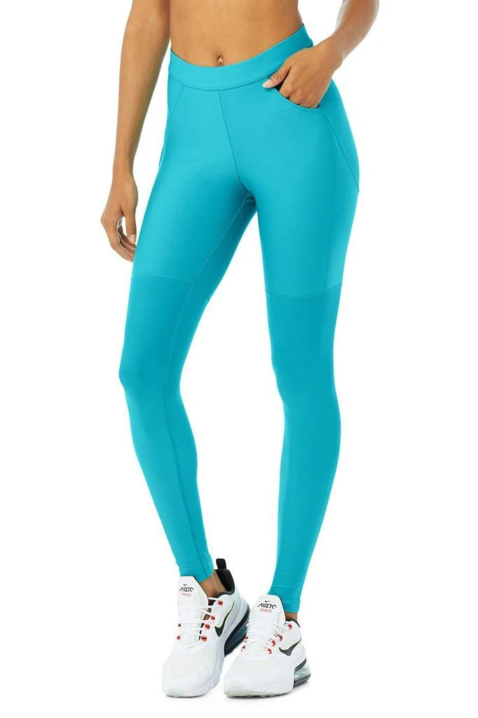 商品Alo|High-Waist Airlift 4 Pocket Utility Legging - Bright Aqua,价格¥616,第1张图片