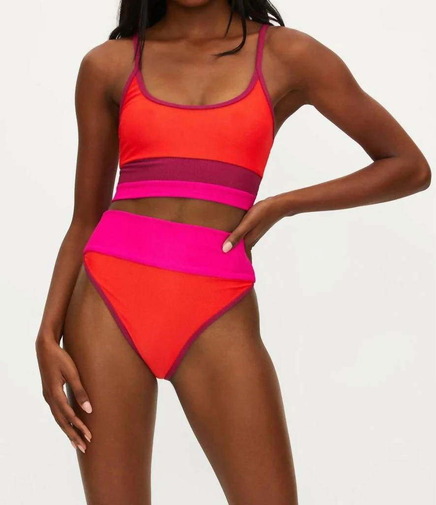 商品Beach Riot|Colorblock Bottom In Be Mine Colorblock,价格¥230,第4张图片详细描述