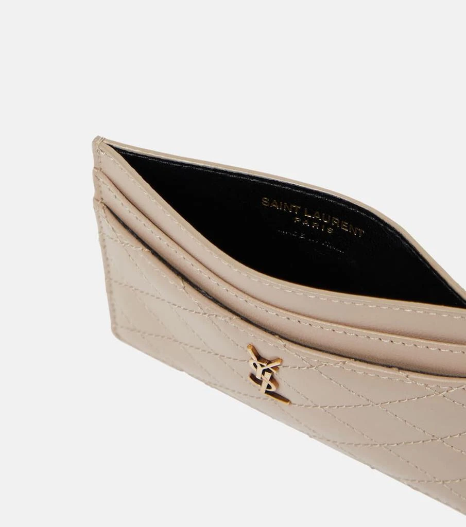 商品Yves Saint Laurent|Gaby quilted leather card holder,价格¥2464,第2张图片详细描述