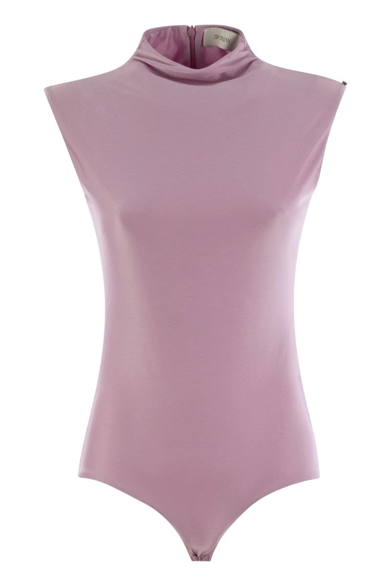 商品MaxMara SportMax|CRISTIN - Shiny lycra bodysuit 2422946041600 005 005,价格¥948,第1张图片