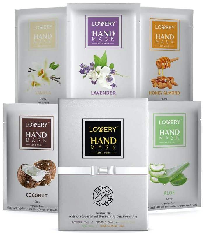 商品Lovery|Lovery Deep Conditioning Hand Mask with Vitamine E, Shea Butter & Jojoba Oil 5 pk,价格¥239,第1张图片
