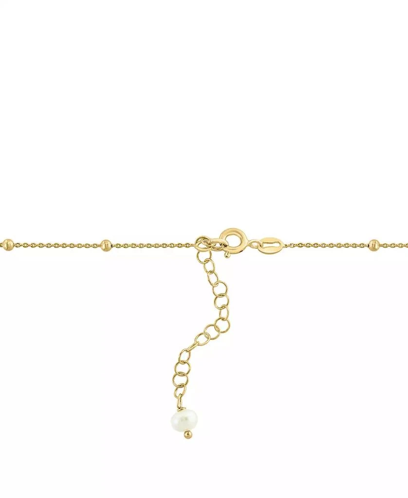 商品Effy|EFFY® Freshwater Pearl (10mm) & Polished Bead 16" Pendant Necklace in Gold-Plated Sterling Silver,价格¥2307,第3张图片详细描述