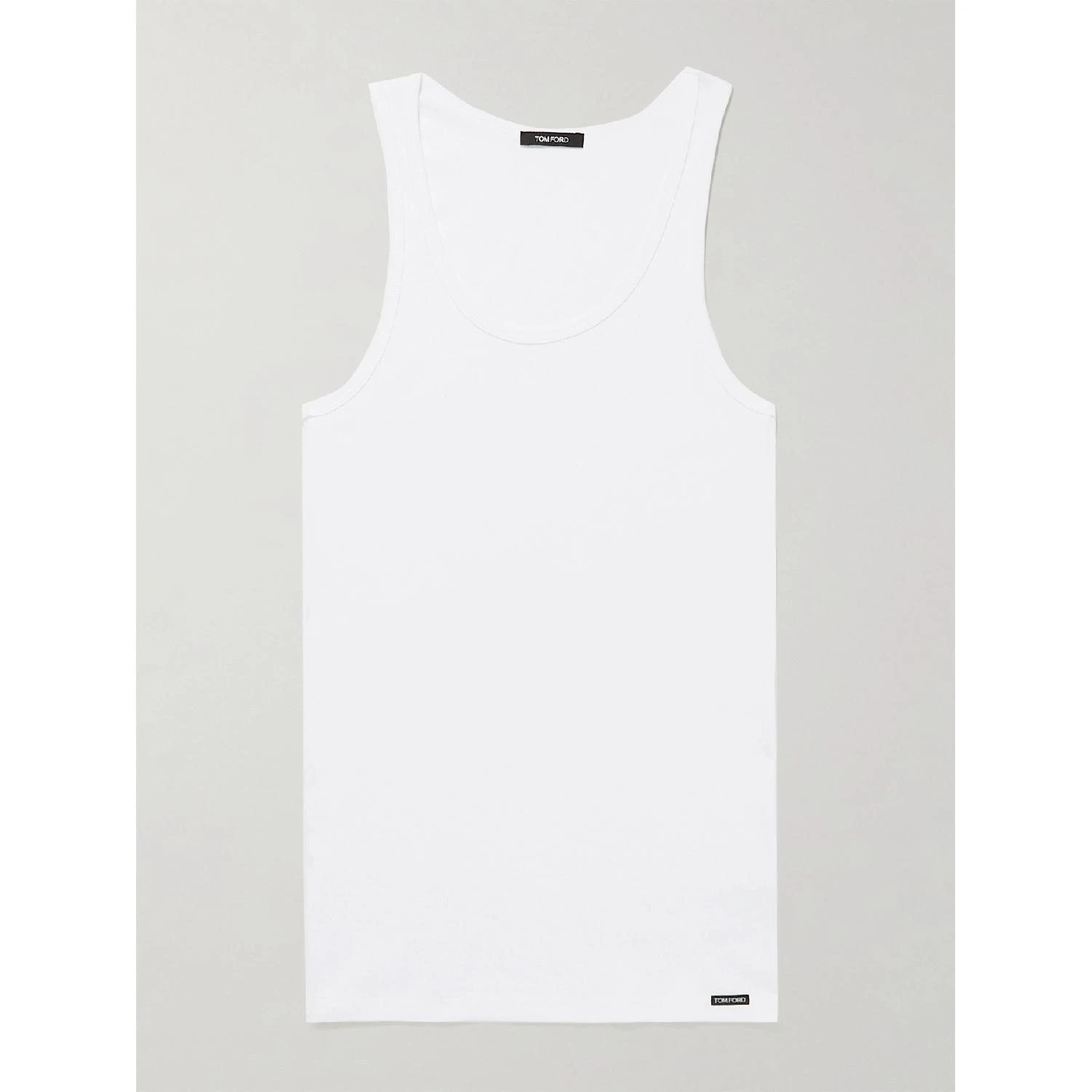 包邮包税【预售7天发货】 TOM FORD 23秋冬 男士 背心 Ribbed Cotton and Modal-Blend Tank Top 13452677152210622 T4D10 121100  商品