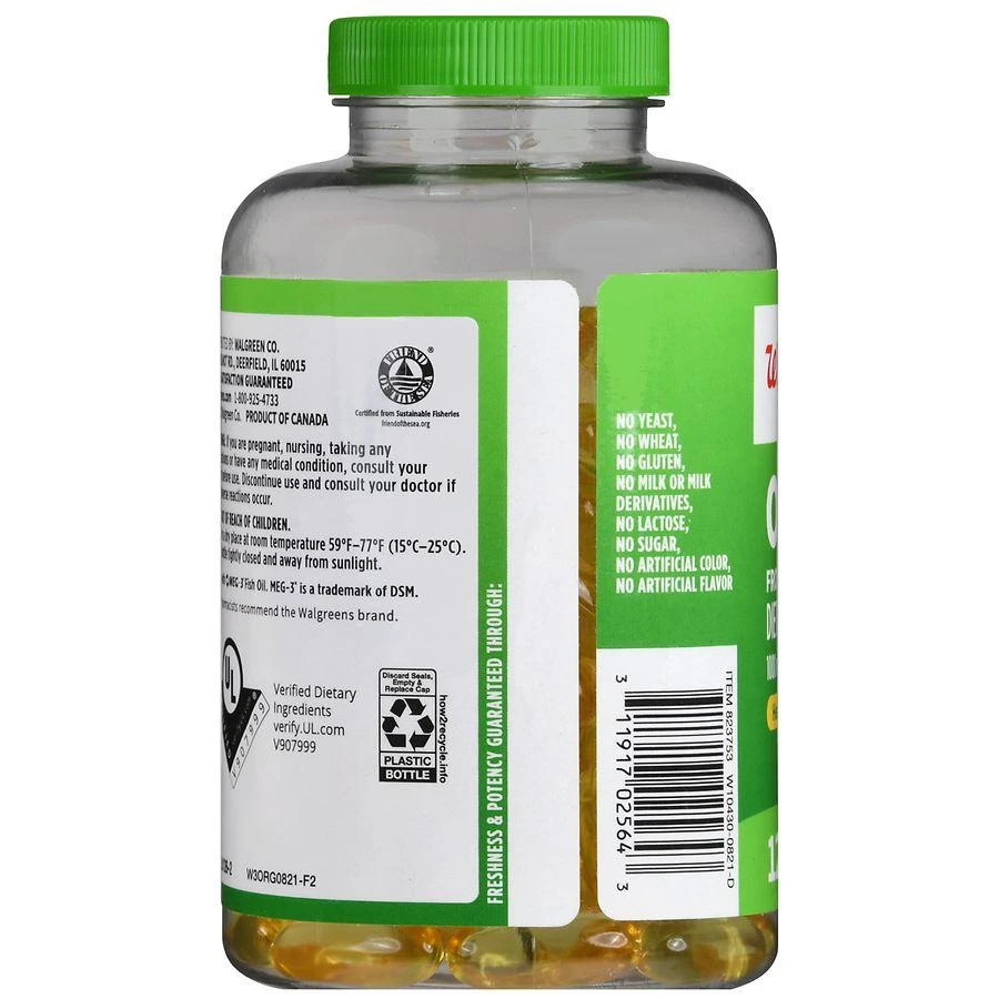 Omega-3 from Fish Oil Softgels Natural Lemon 商品