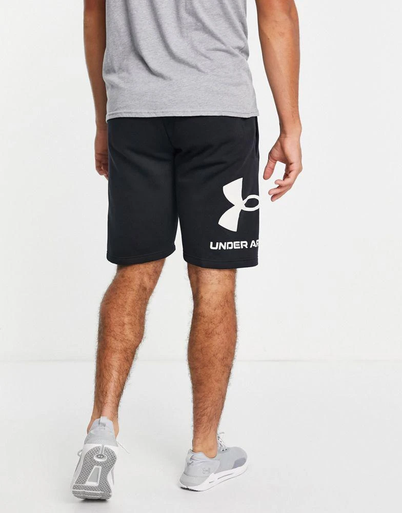 商品Under Armour|Under Armour Rival fleece large logo shorts in black,价格¥209,第4张图片详细描述