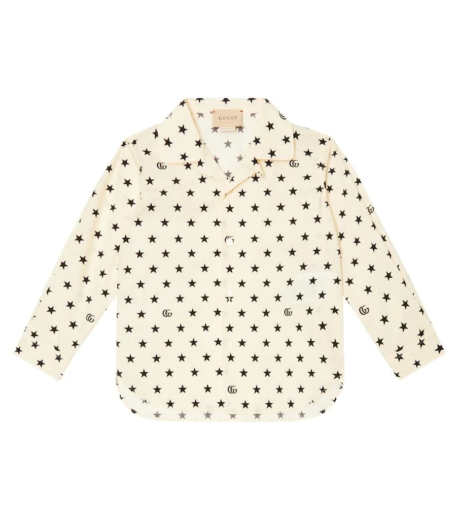 商品Gucci|Baby GG Stars cotton poplin shirt,价格¥4098,第1张图片